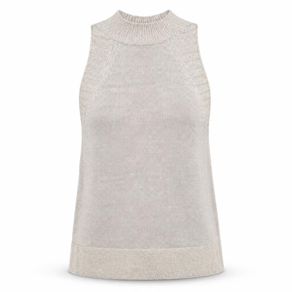 Topshop Womens Pink Viscose Basic Tank Size S Mock Neck