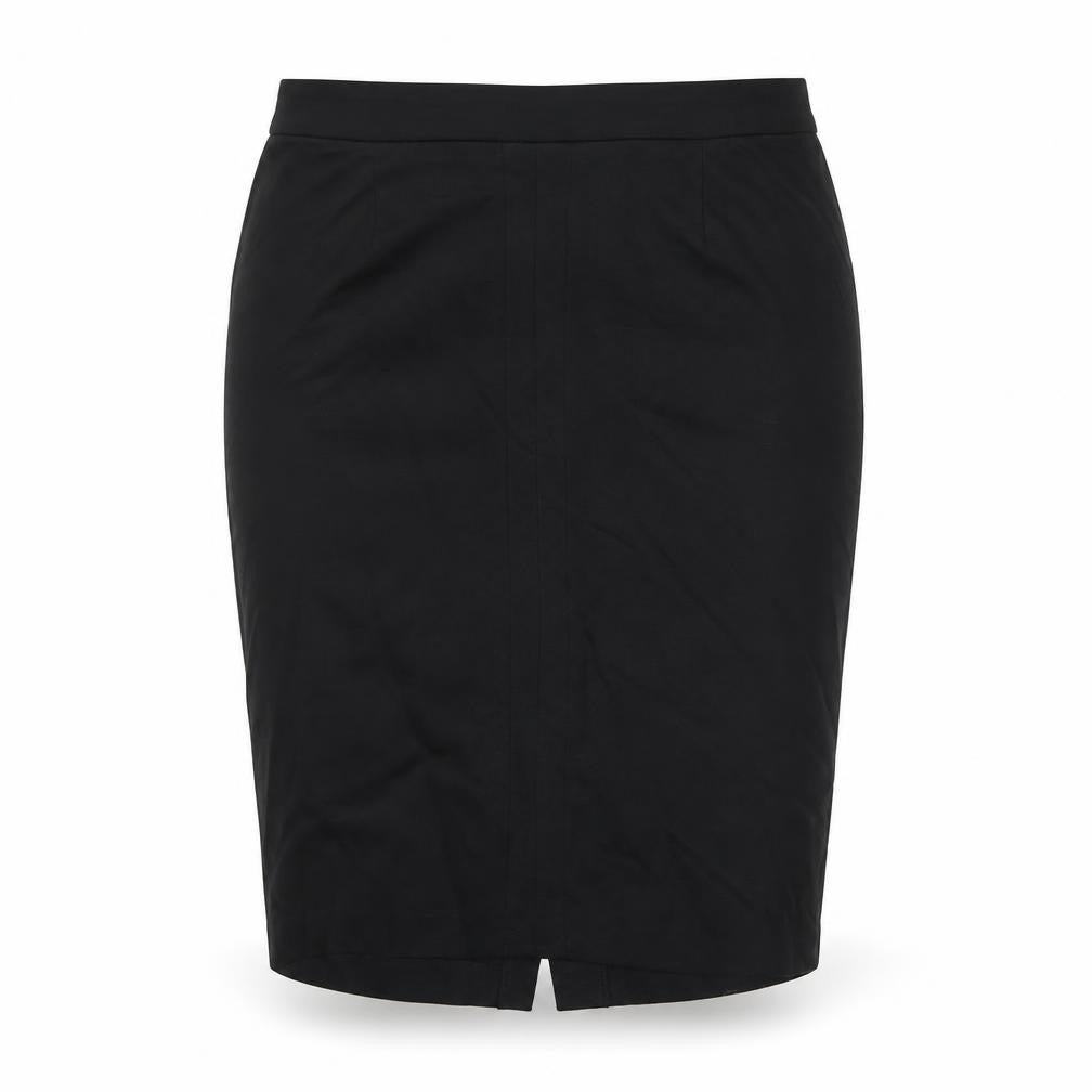 Fever Womens Black Viscose Straight & Pencil Skirt Size 12 Zip