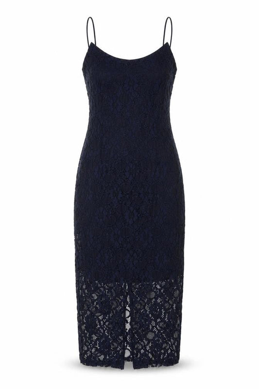 New Look Womens Blue Polyamide Bodycon Size 10 Scoop Neck Pullover