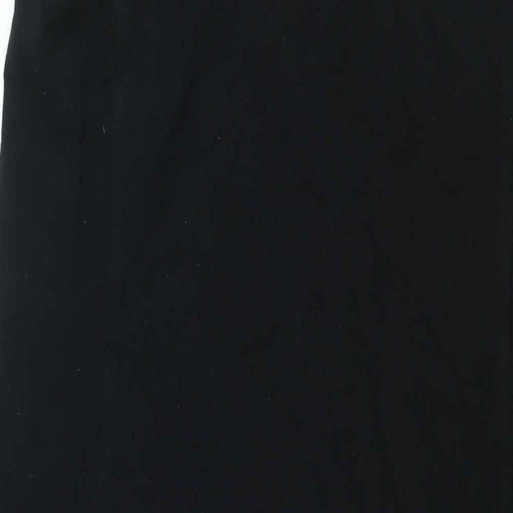Lands' End Womens Black Cotton Shift Size M Round Neck Pullover