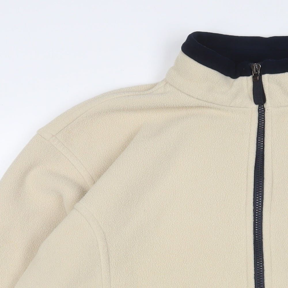 Marks and Spencer Womens Beige Jacket Size 16 Zip - Zip Pockets