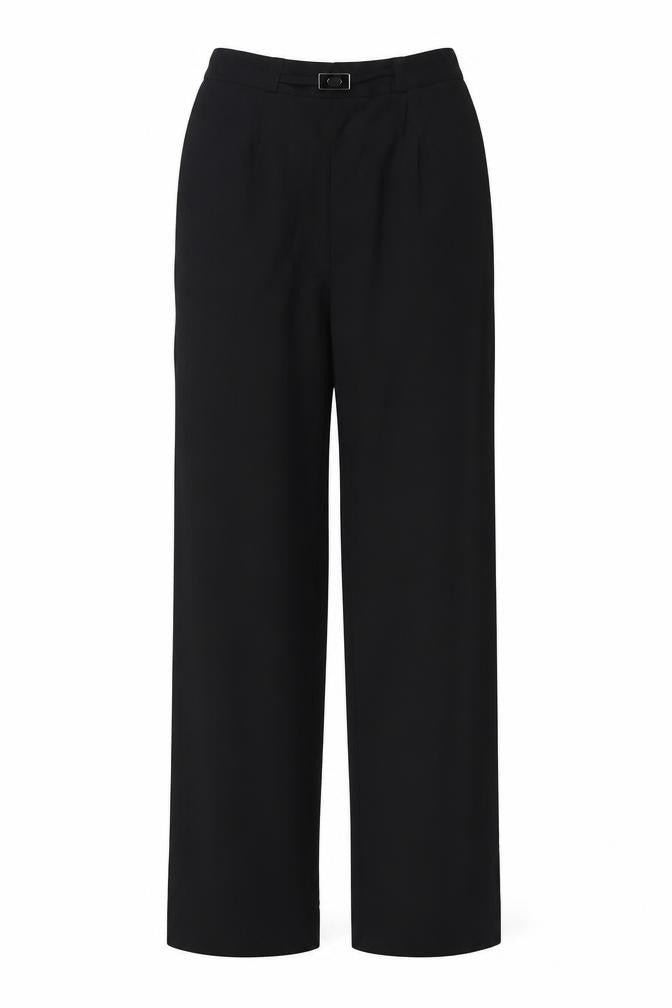 Bonmarché Womens Black Polyester Trousers Size 10 L28 in Regular