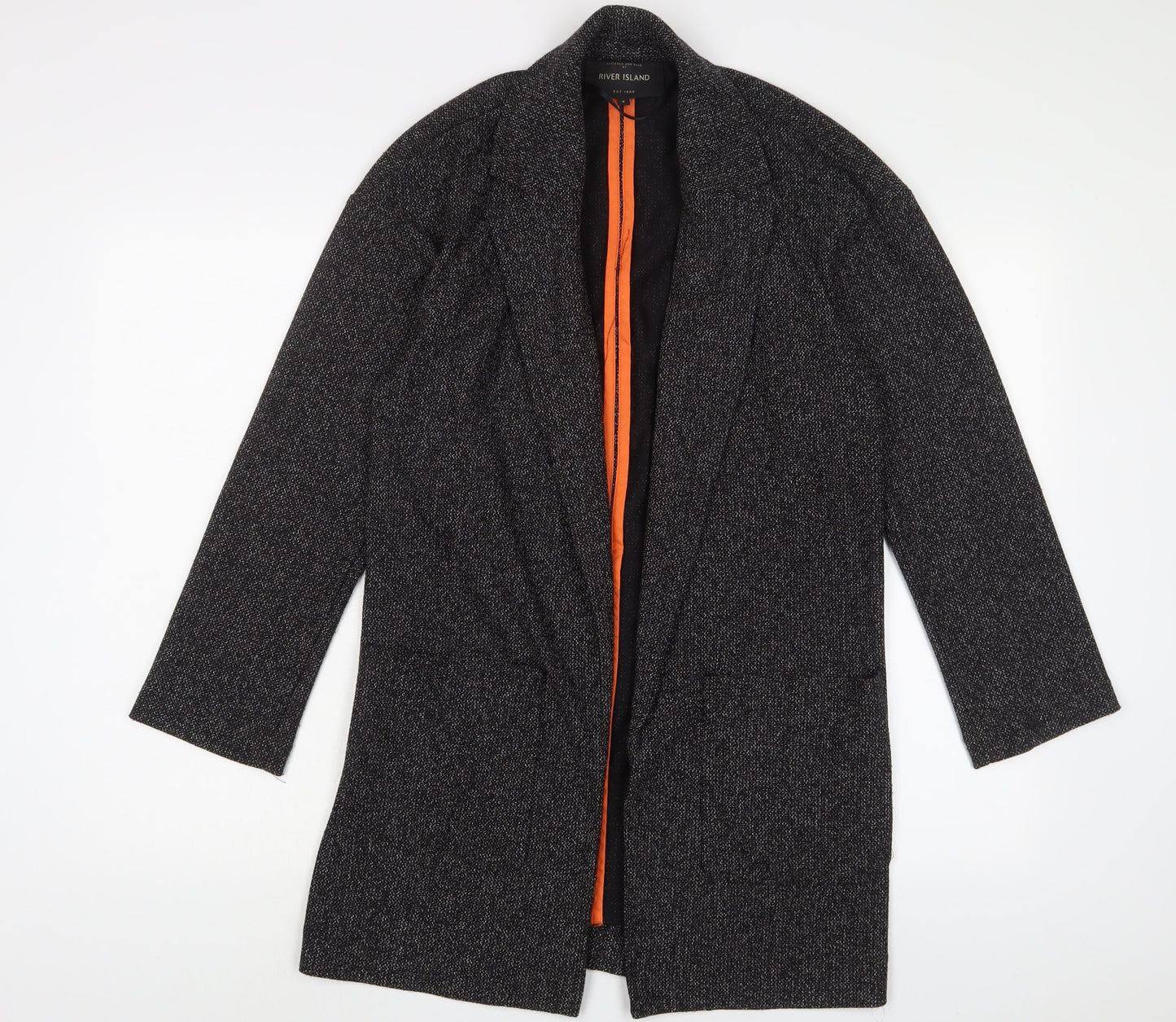 River Island Womens Grey Jacket Blazer Size 6 - Open