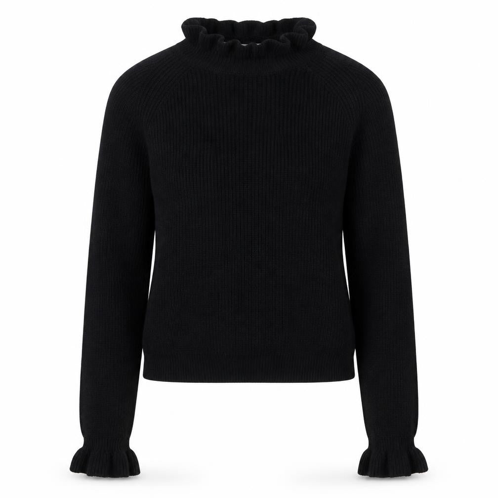 H&M Womens Black Round Neck Acrylic Pullover Jumper Size S