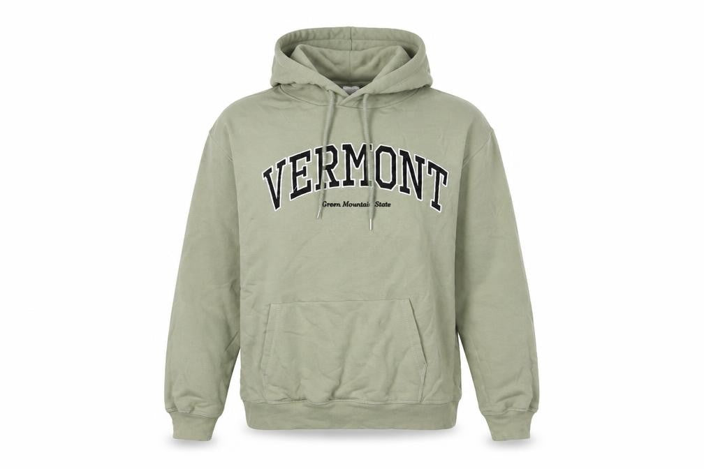 H&M Womens Green Cotton Pullover Hoodie Size S Pullover - Embroidered
