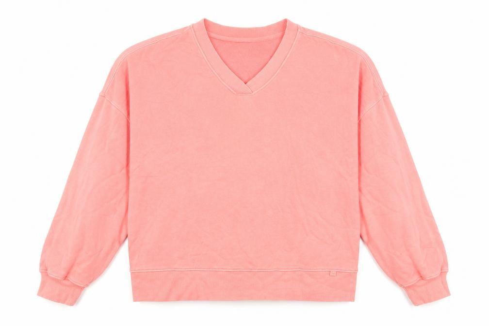 Marks & Spencer Womens Pink Cotton Pullover Sweatshirt Size M Pullover
