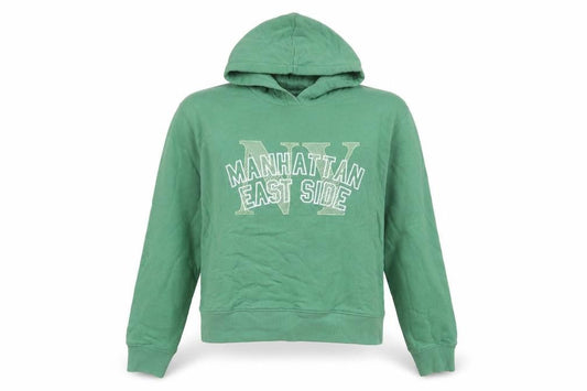 Marks & Spencer Womens Green Cotton Pullover Hoodie Size XS Pullover - Embroidered