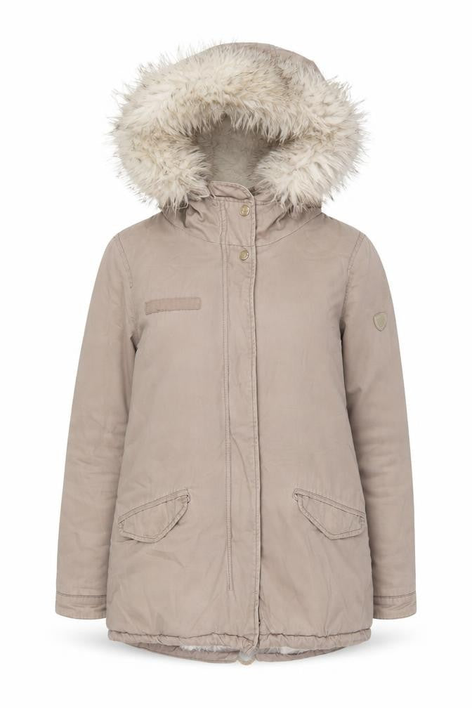 onluy Womens Pink Parka Coat Size S Zip