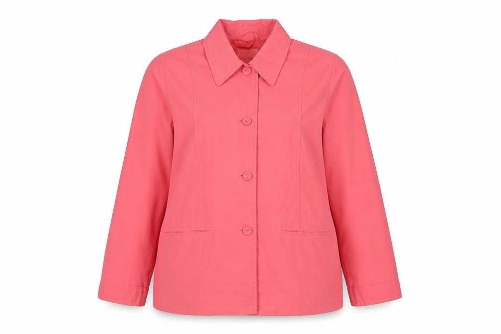 marks and Womens Pink Jacket Size 22 Button