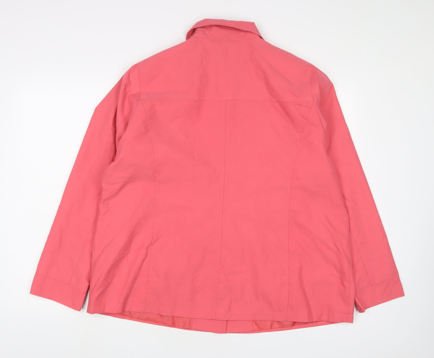 marks and Womens Pink Jacket Size 22 Button
