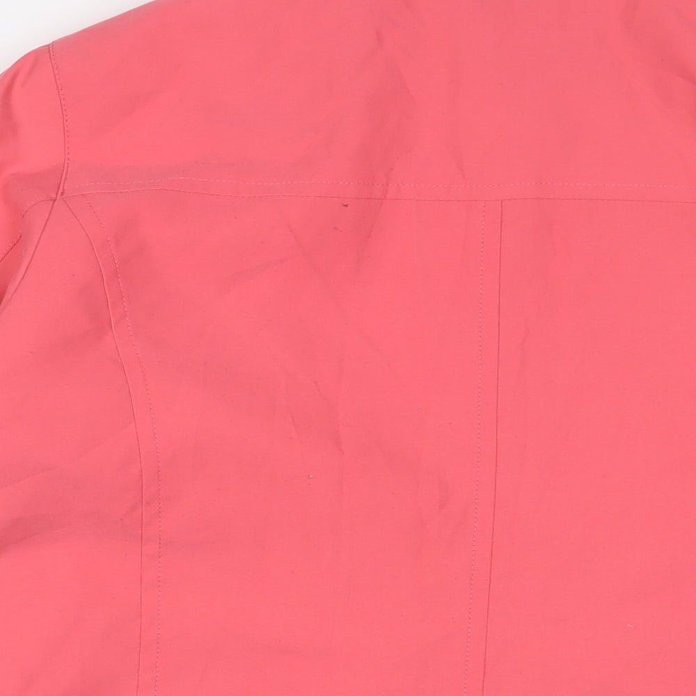 marks and Womens Pink Jacket Size 22 Button