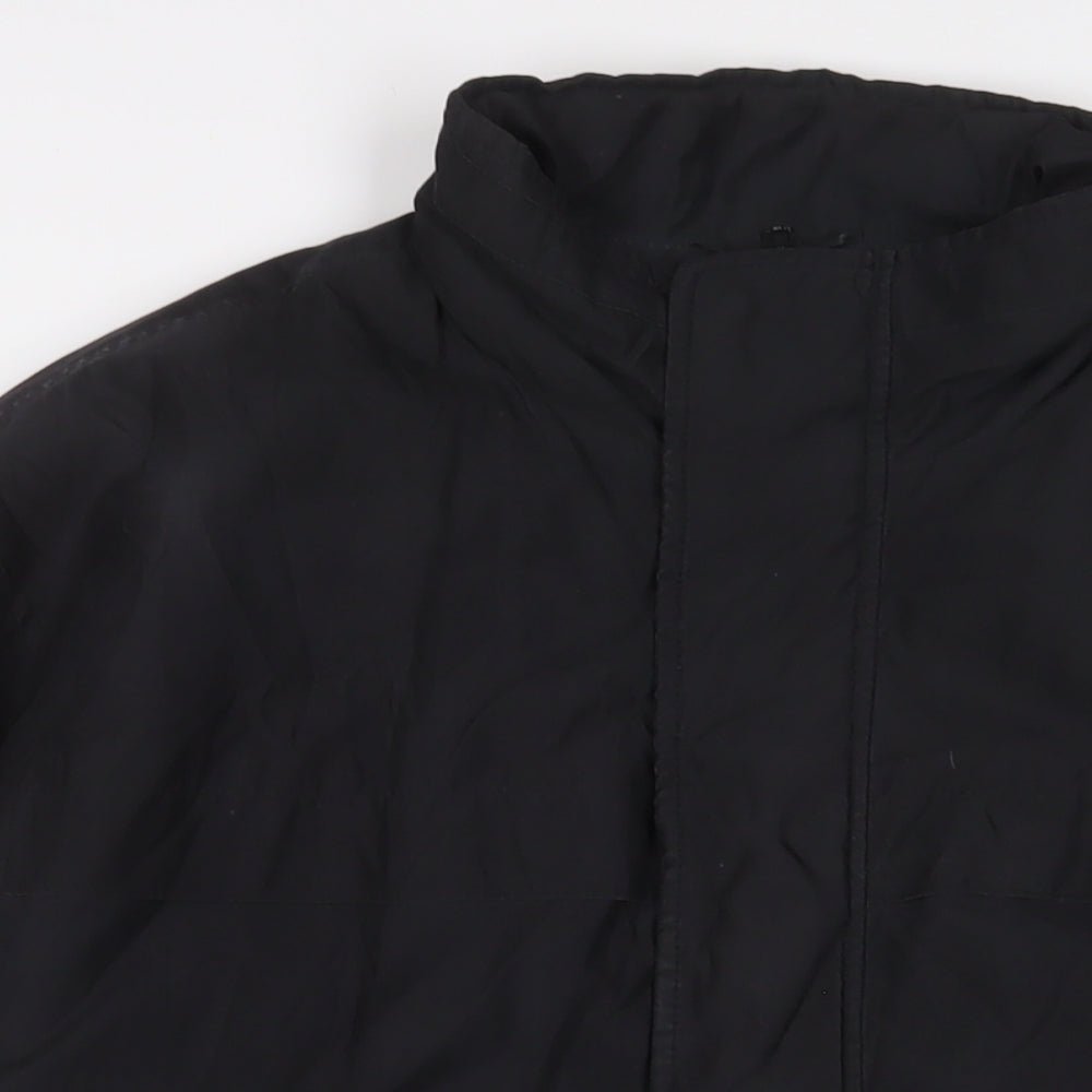 Casual Club Mens Black Jacket Size L Zip