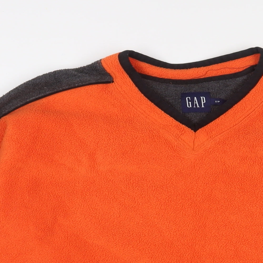 Gap Mens Orange Polyester Pullover Sweatshirt Size S