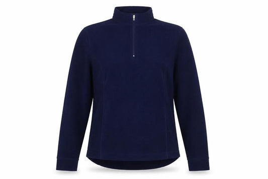 mountain river sea Womens Blue Polyester Pullover Sweatshirt Size 8 Zip