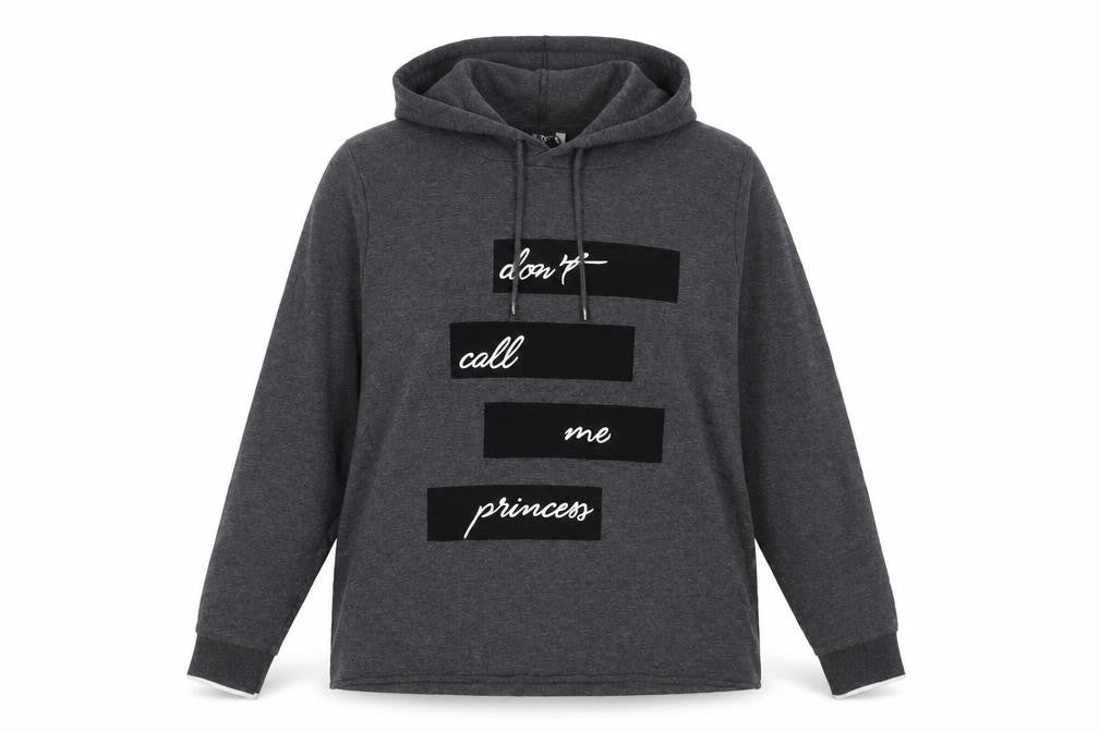 SPLASH Womens Grey Cotton Pullover Hoodie Size 12 Pullover