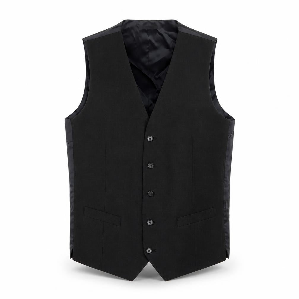 Marks & Spencer Mens Grey Wool Jacket Suit Waistcoat Size 38 Regular
