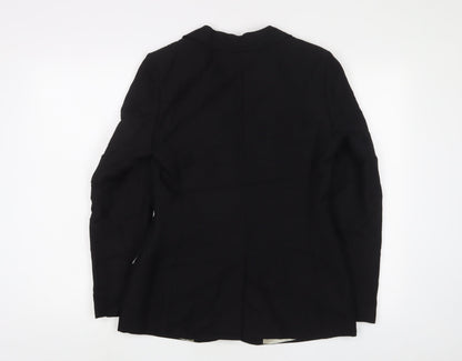 Oasis Womens Black Jacket Blazer Size 10 Button