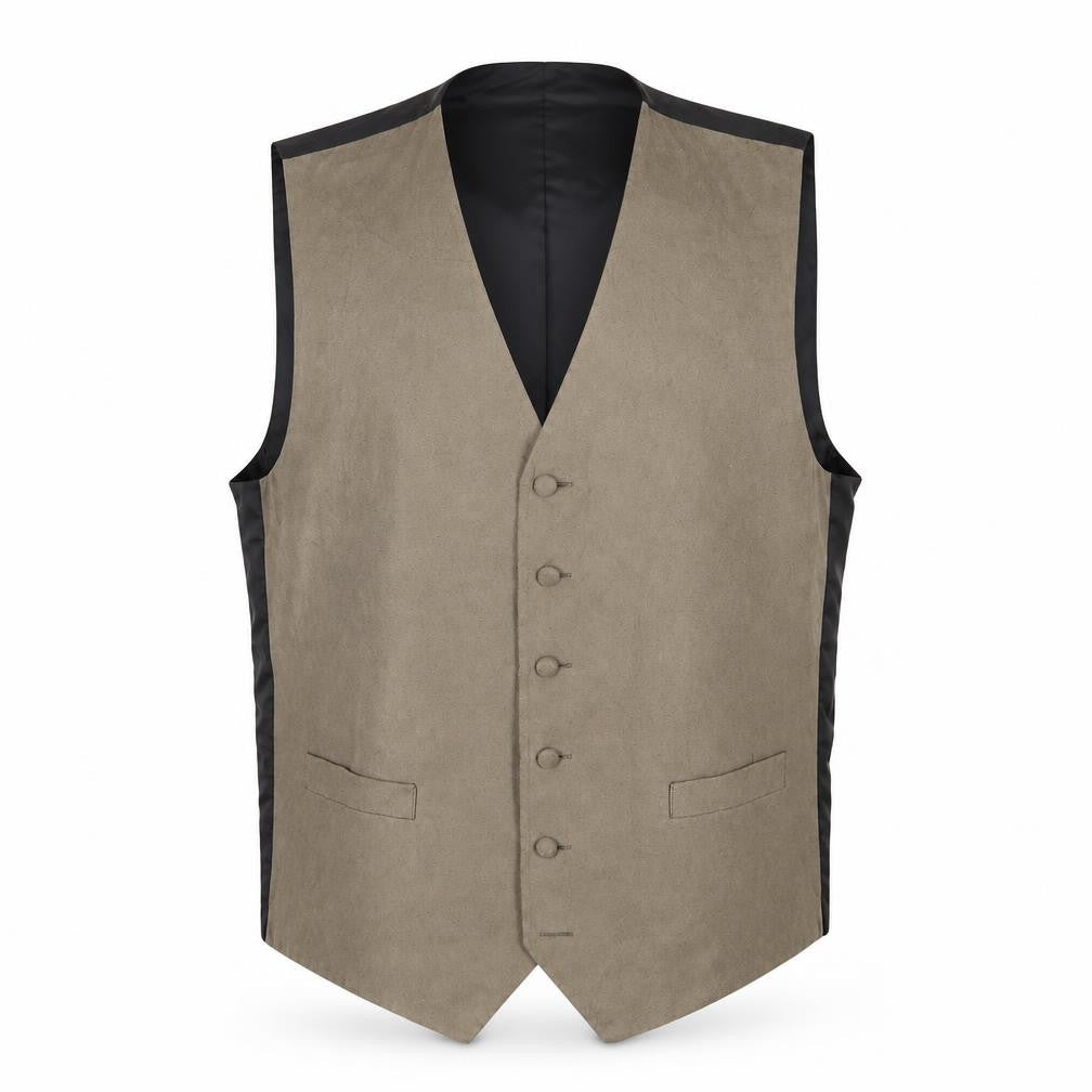 Lloyd Attree & Smith Mens Brown Polyester Jacket Suit Waistcoat Size L Regular