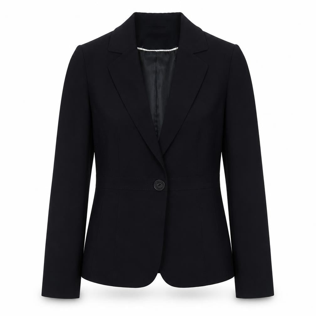 Linea Womens Blue Jacket Blazer Size 10 Button