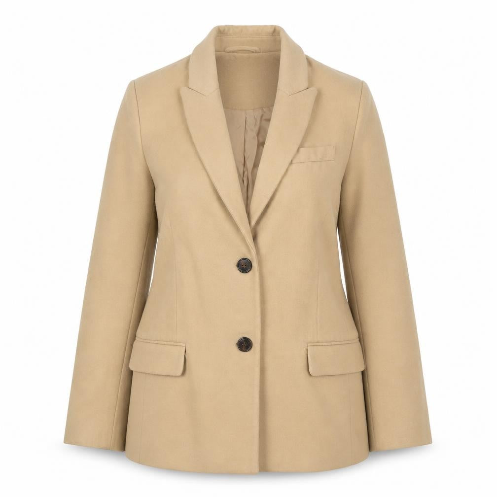 La Redoute Womens Beige Jacket Size 12 Button
