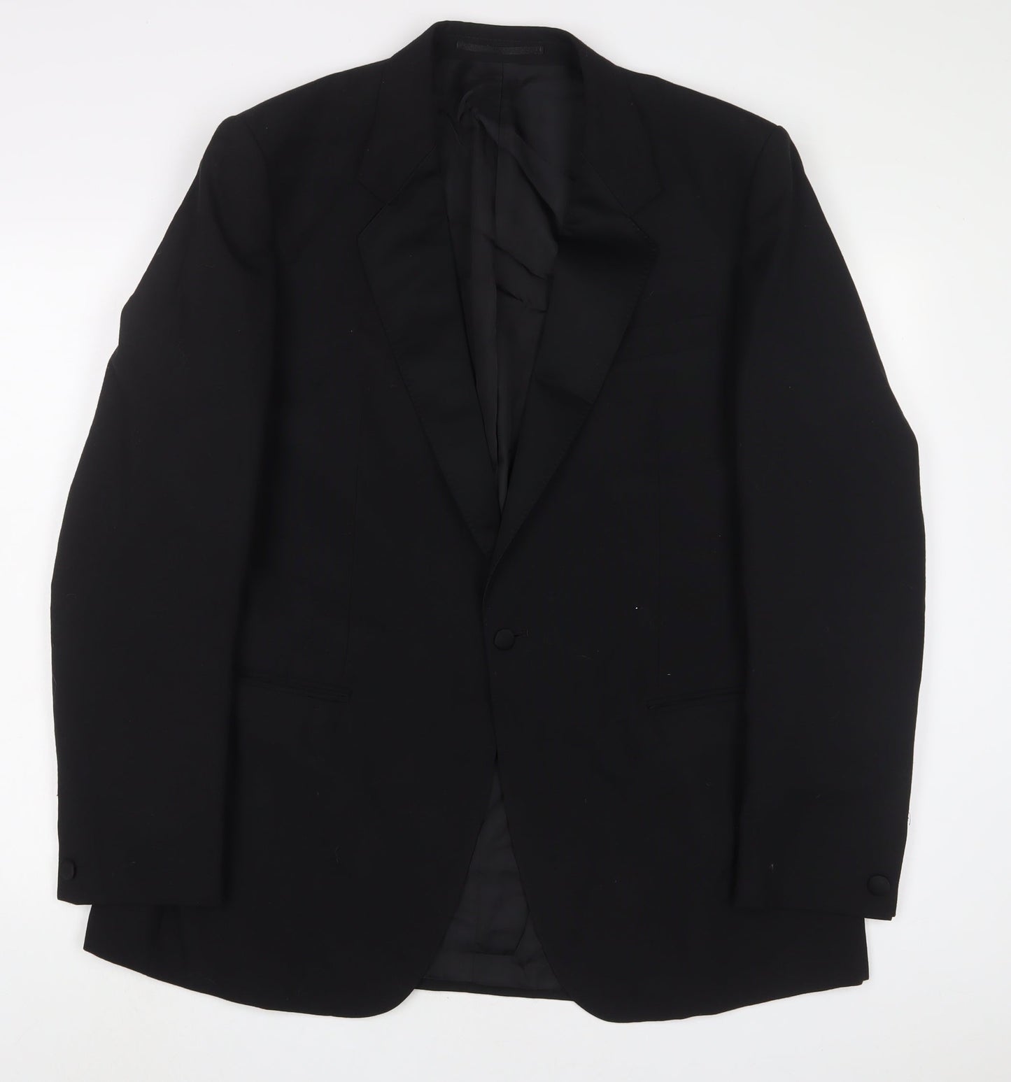 varteks Mens Black Wool Jacket Suit Jacket Size 40 Regular