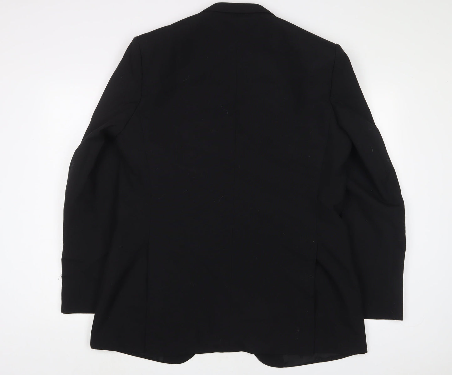 varteks Mens Black Wool Jacket Suit Jacket Size 40 Regular