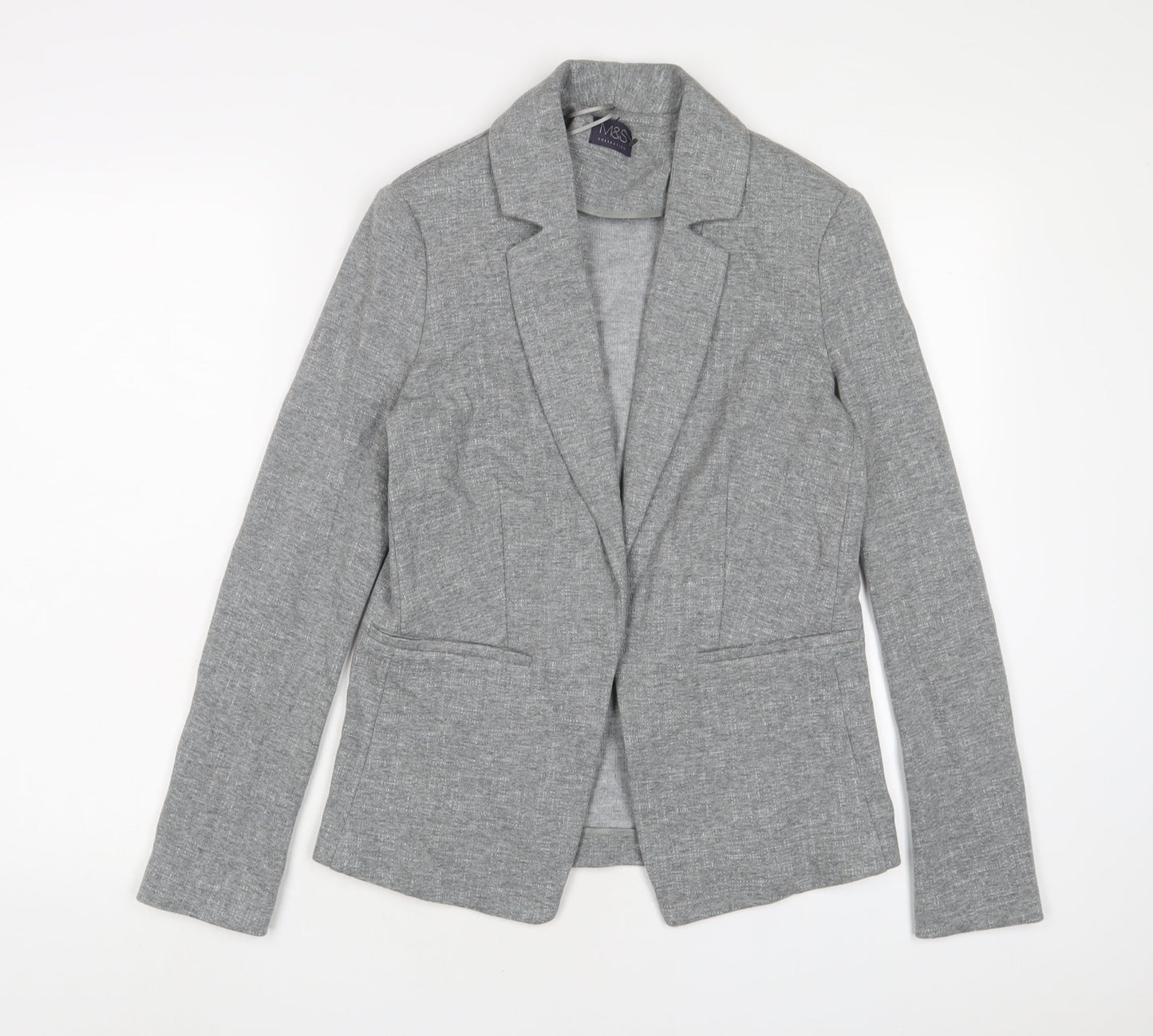 Marks and Spencer Womens Grey Jacket Size 8 - Open