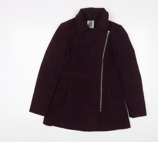 Debenhams Womens Purple Jacket Size 8 Zip