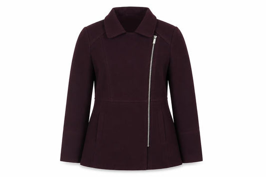 Debenhams Womens Purple Jacket Size 8 Zip