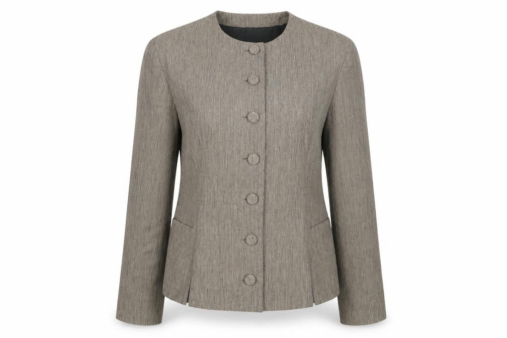 Part Two Womens Beige Jacket Blazer Size S Button