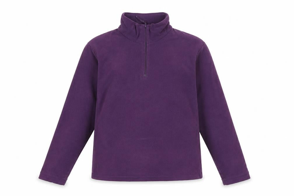 Outdoors Womens Purple Mock Neck Polyester Pullover Jumper Size 12