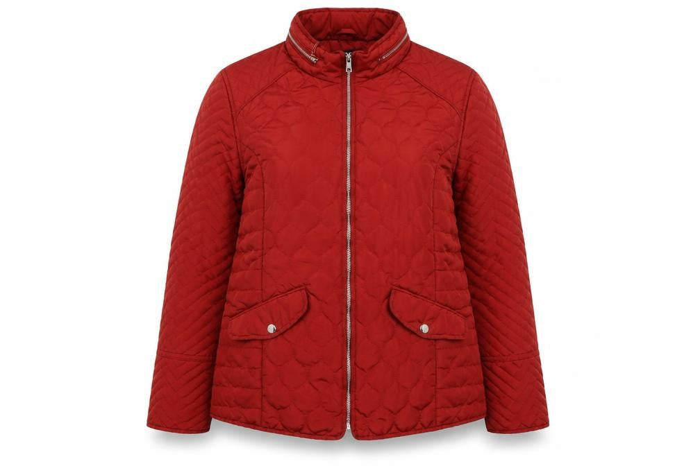 The Collection Womens Brown Quilted Jacket Size 16 Zip