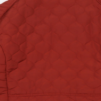 The Collection Womens Brown Quilted Jacket Size 16 Zip