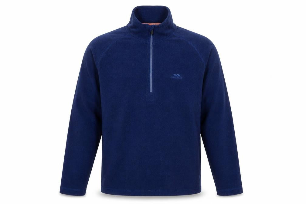 Tresspass Mens Blue Crew Neck Polyester Pullover Jumper Size L Long Sleeve