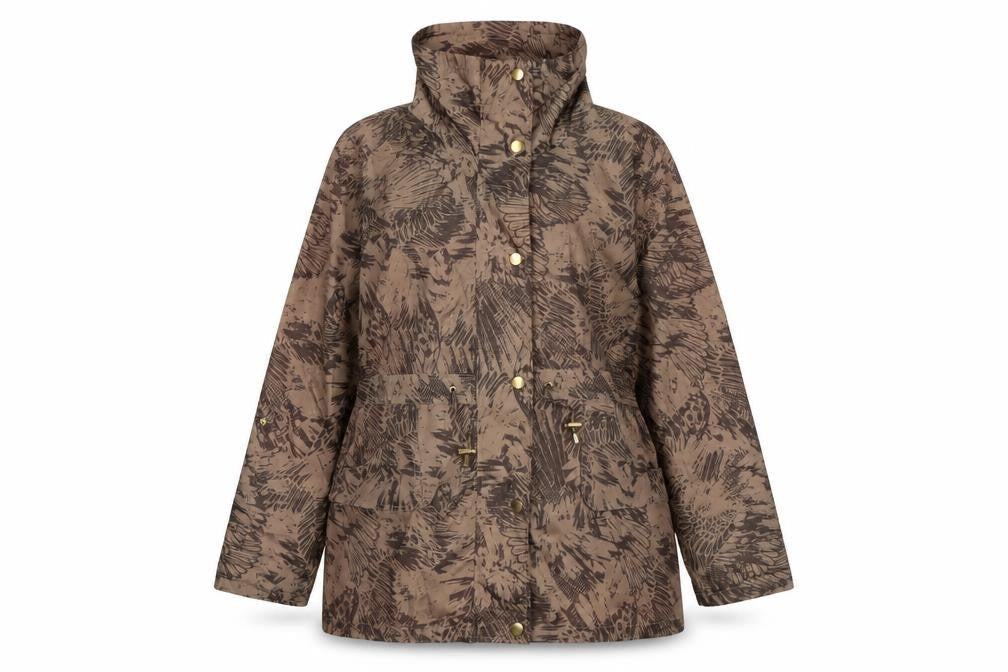 EWM Womens Brown Anorak Jacket Size 14 Zip