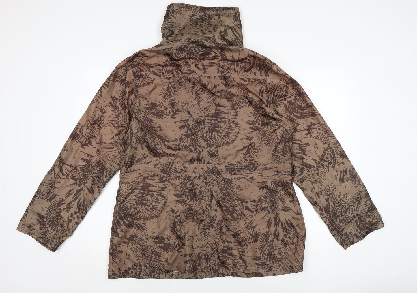 EWM Womens Brown Anorak Jacket Size 14 Zip