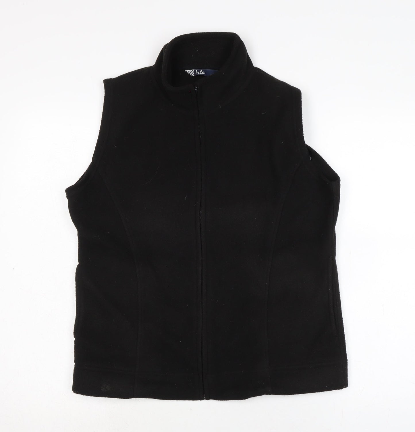 Isle Womens Black Gilet Waistcoat Size M