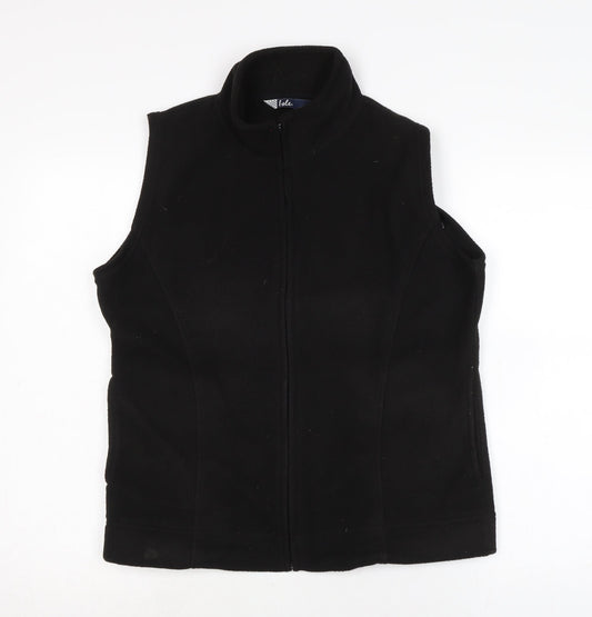 Isle Womens Black Gilet Waistcoat Size M