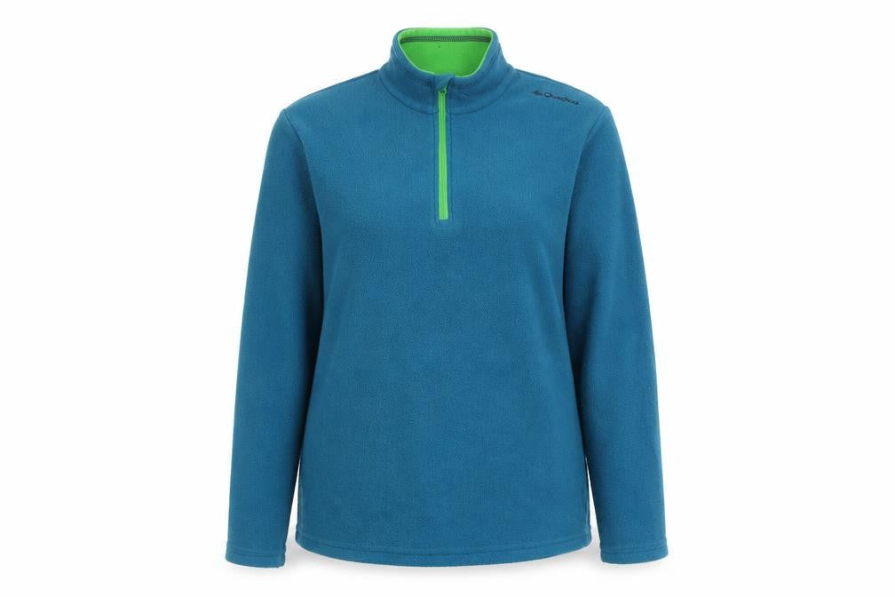 DECATHLON Womens Blue High Neck Polycarbamide Pullover Jumper Size S