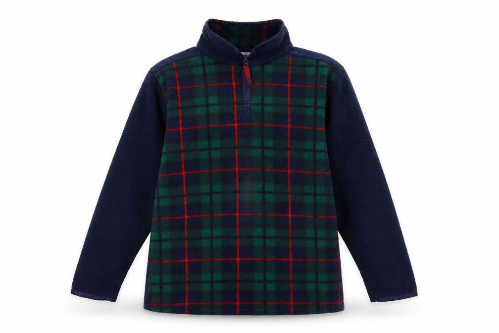 Equarian Leisure Womens Blue Mock Neck Check Polyester Pullover Jumper Size M
