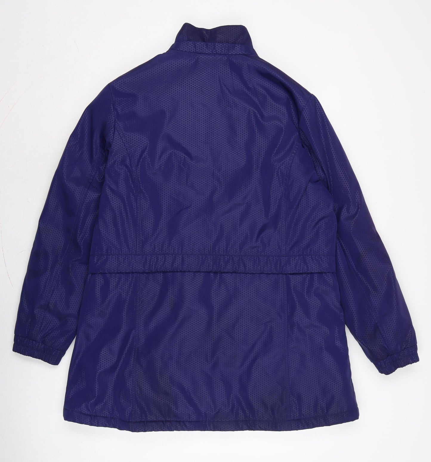 JBC COLLECTION Womens Blue Anorak Coat Size 14 Zip - Padded.