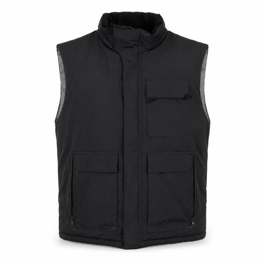 Next Mens Black Gilet Waistcoat Size M Zip