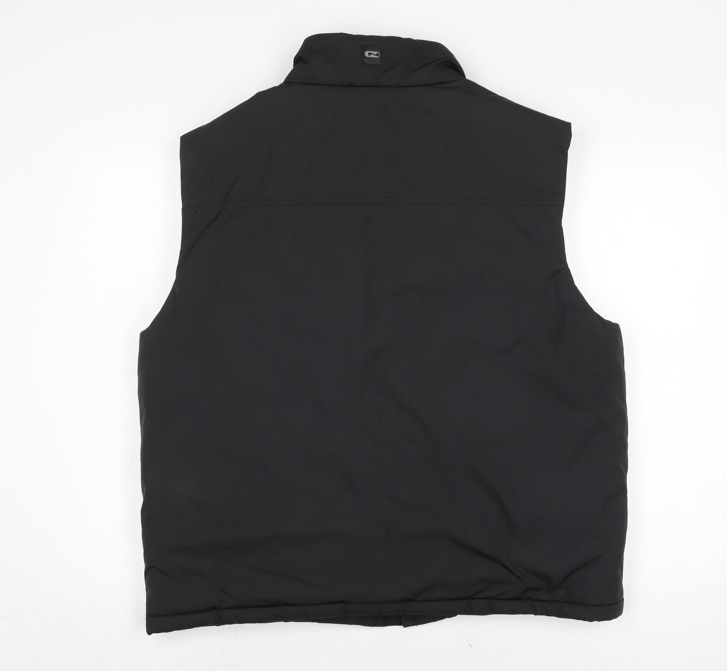 NEXT Mens Black Gilet Waistcoat Size M Zip