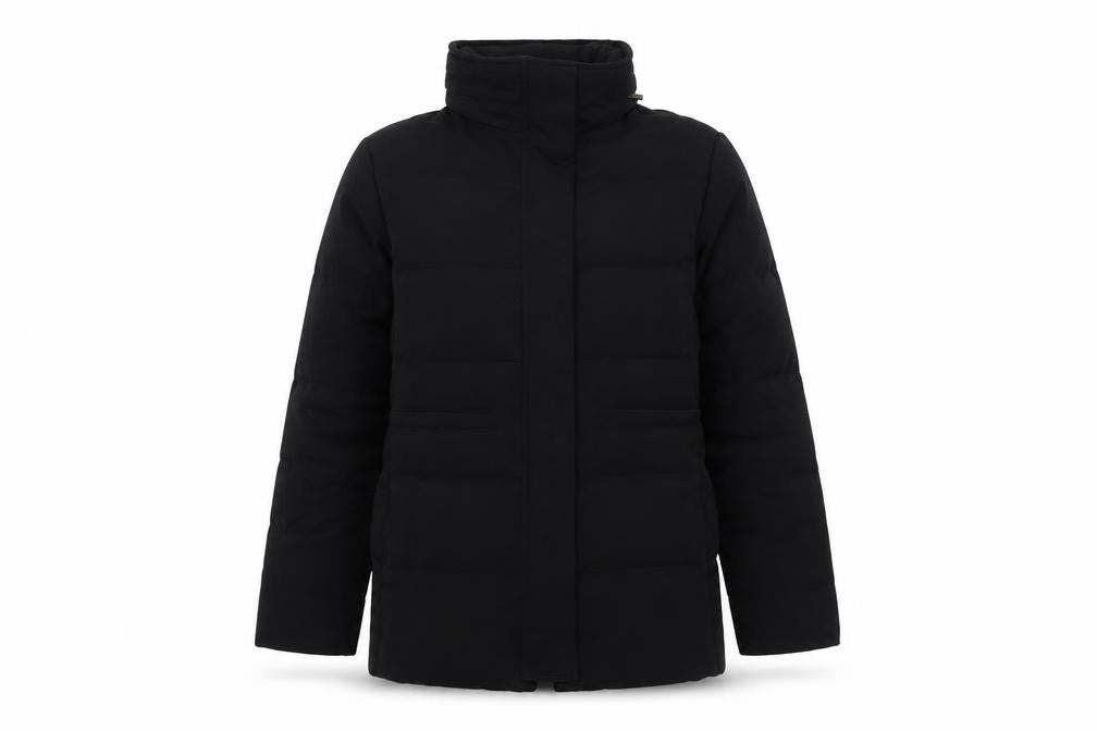 Talbots Womens Black Puffer Jacket Jacket Size S Zip