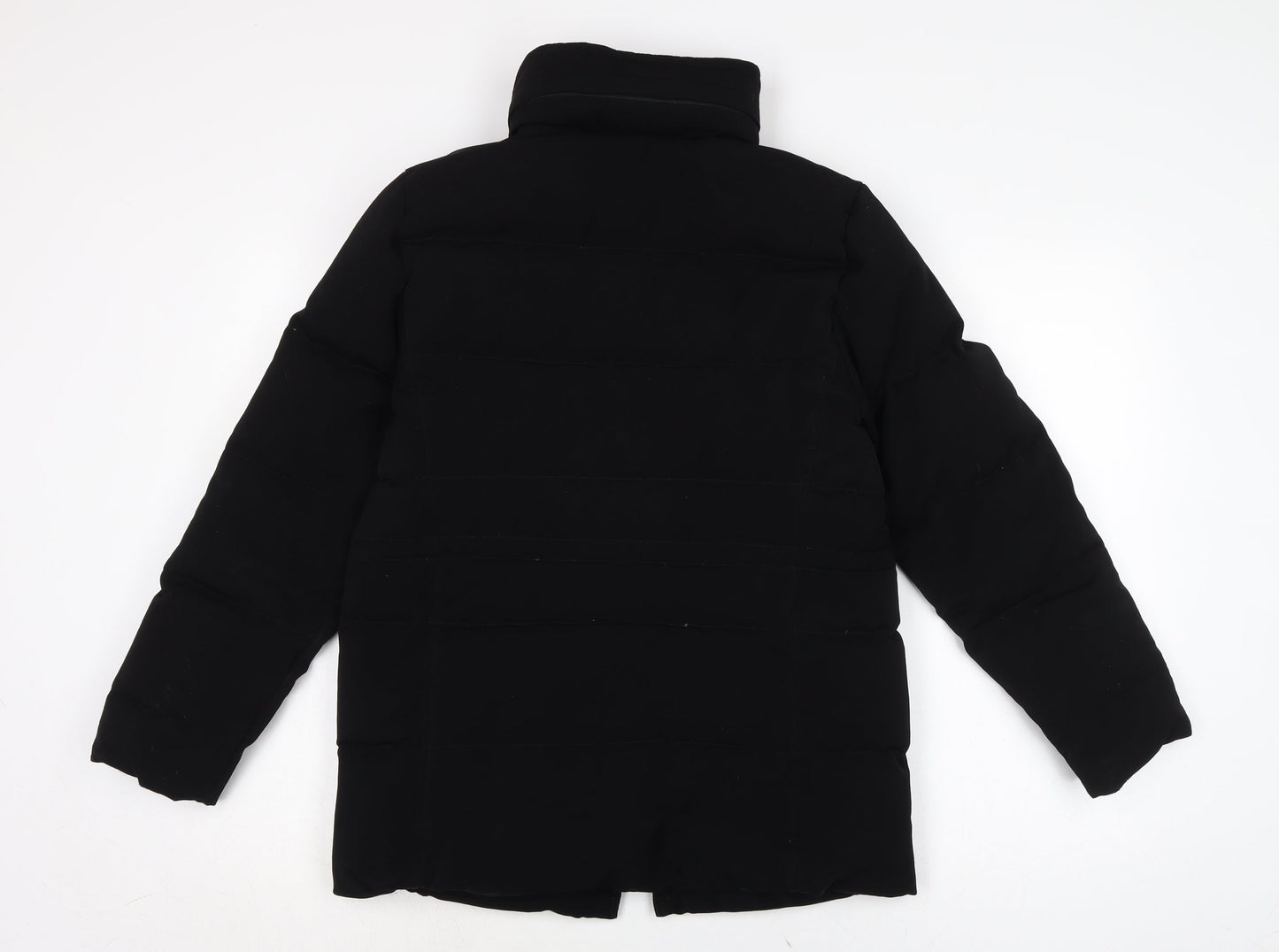 Talbots Womens Black Puffer Jacket Jacket Size S Zip