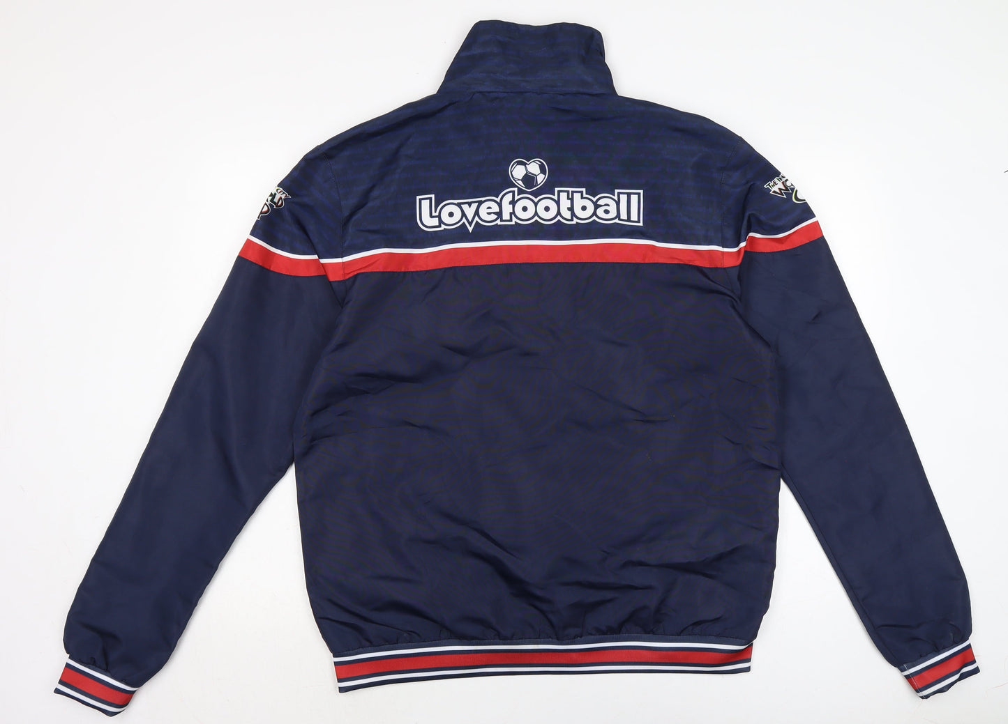 joshila Mens Blue Bomber Jacket Jacket Size L Zip