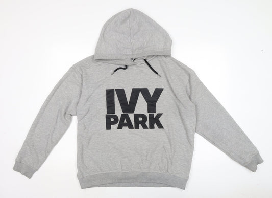 IVY PARK Mens Grey Cotton Pullover Hoodie Size M