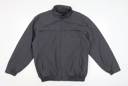 Duke Mens Green Bomber Jacket Jacket Size M Zip