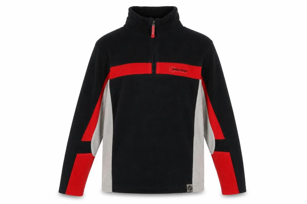 Protest Mens Black Mock Neck Polyester Pullover Jumper Size M Long Sleeve