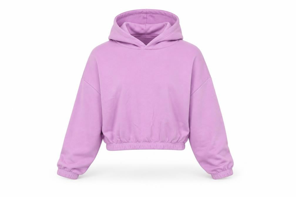 Zara Womens Purple Cotton Pullover Hoodie Size S